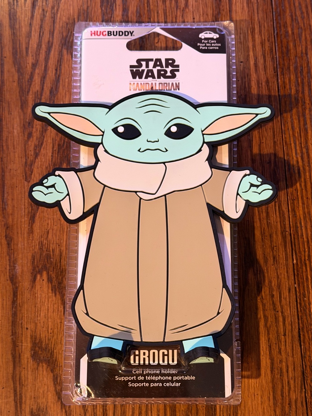 Hug Buddy Grogu Cell Phone Car Holder Vent Clip Star Wars Mandalorian Baby Yoda